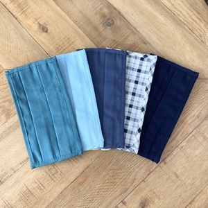 New 5-pack Old Navy Children’s Cotton Masks Blue